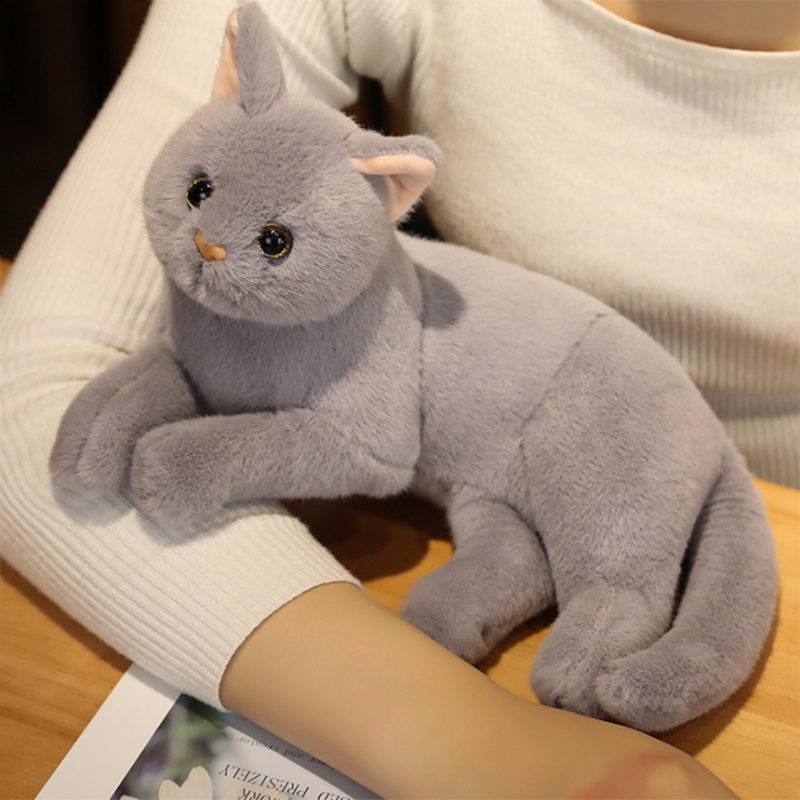 Peluche Chat Gris Monde Chat