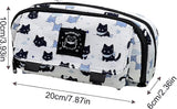 Dimensions trousse chat kawaii 20 x 10 x 6 cm