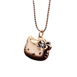 Pendentif Chat Hello Kitty Doré