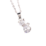 Pendentif Chat Zirconium