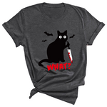 T-Shirt Chat Assassin (Gris Foncé)