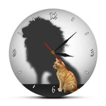 Horloge Chat Lion