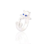 Bague Chat Blanc