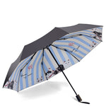 Parapluie Chat Rayures Bleus