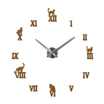 Horloge Chat Chocolat