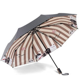 Parapluie Chat Rayures Marrons