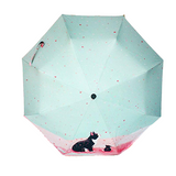 Parapluie Chat Pétales Rose