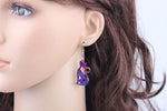 Boucles d'Oreilles Chat Étourdi (Violet)