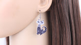 Boucles d'Oreilles Chat Calme (Gris)