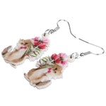 Boucles d'Oreilles Chat Romantique