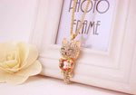 Pendentif Chat Souriant Rose