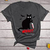 T-Shirt Chat Assassin (Gris Foncé)