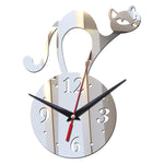 Horloge Chat Étirement